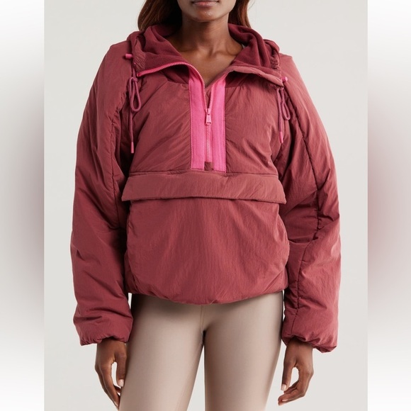 FP Movement by Free People Jackets & Blazers - NWT FP Movement In A Pillow Water Resistant Packable Puffer Anorak Sour Cherry